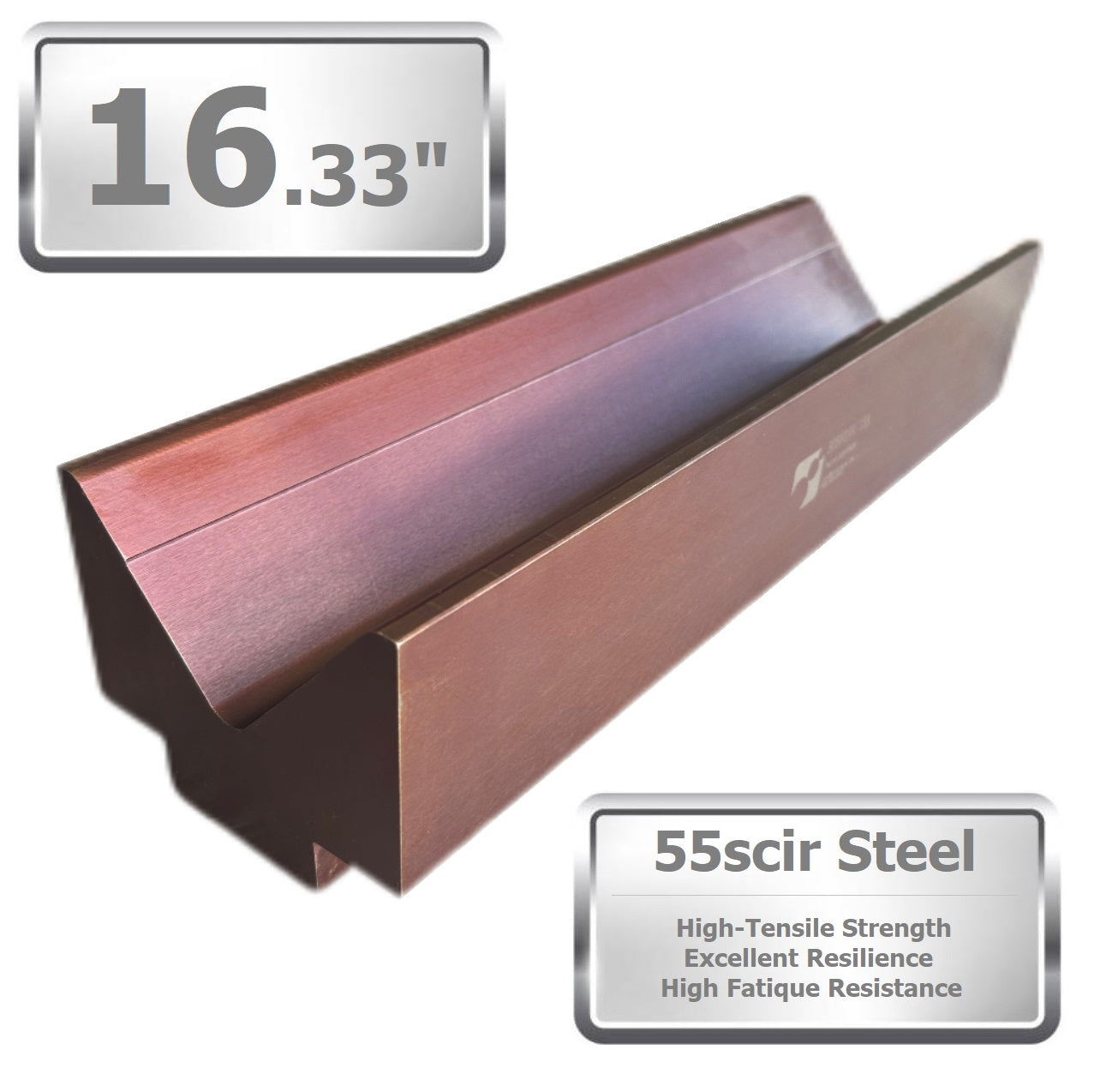 Single V Press Brake Die, 4" V Opening, 85°, 16.33" Length