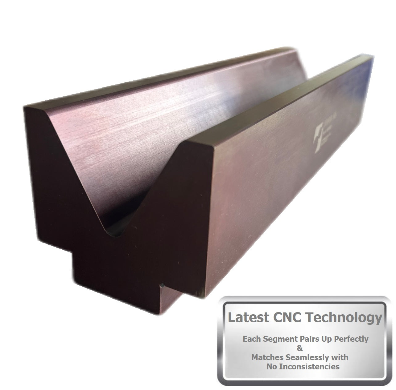 Single V Press Brake Die, 3" V Opening, 60°, 16.33" Length
