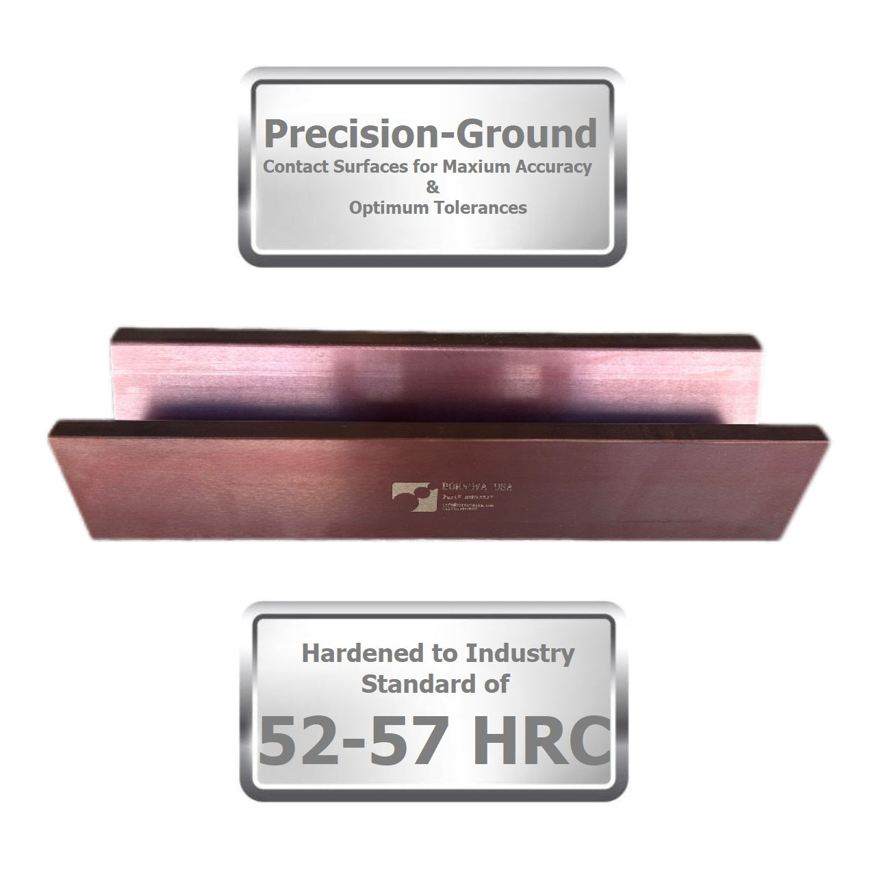 Single V Press Brake Die, 3" V Opening, 60°, 16.33" Length