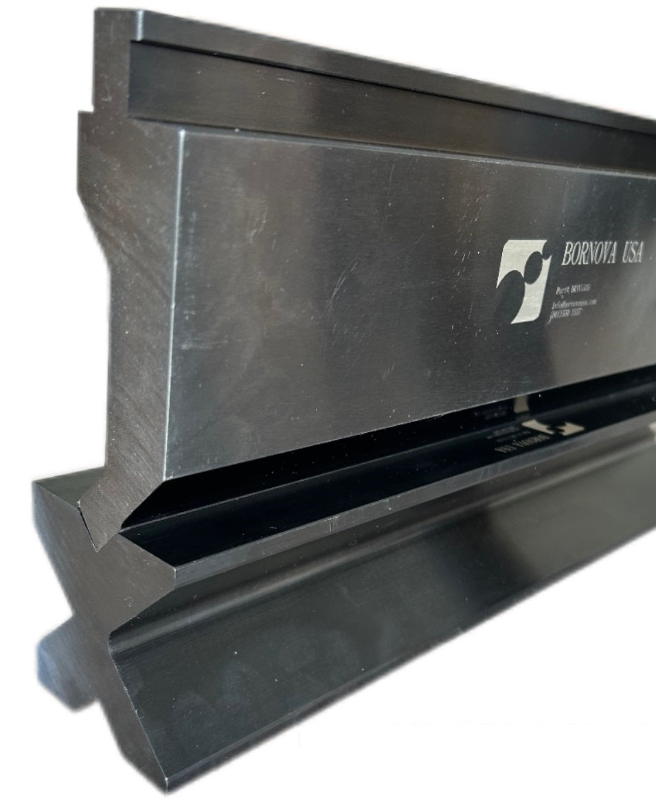 NEW 32.87” American Type Press Brake Punch (Height: 3.78") & 4-Way Die (2.36"sq)
