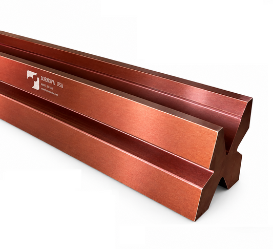 3.54" x 3.54" Multi V Press Brake 4-Way Die, V Openings: 2.36", 1.77", 1.18" and 0.79"