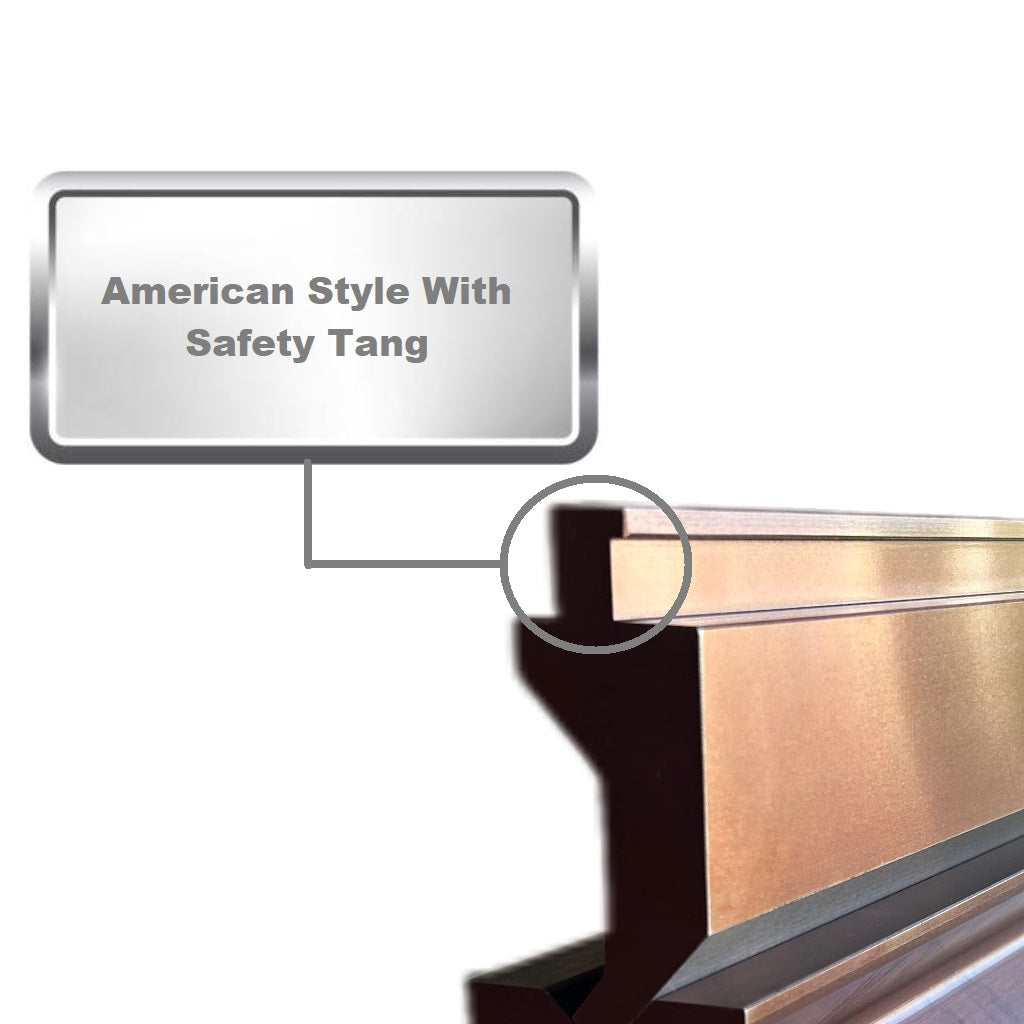 4' Segmented Press Brake Punch (H: 3.03") and 4-Way Die (2.36"sq) Combo