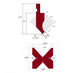 12" European Type Press Brake Punch (Height: 2.62") & 4-Way Die (2.36" sq)