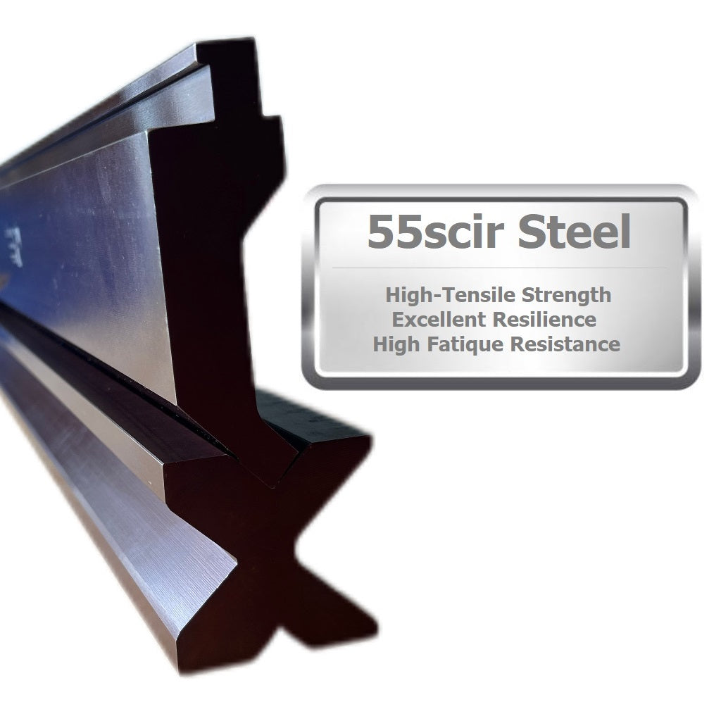 NEW 32.87” American Type Press Brake Punch (Height: 3.78") & 4-Way Die (2.36"sq)