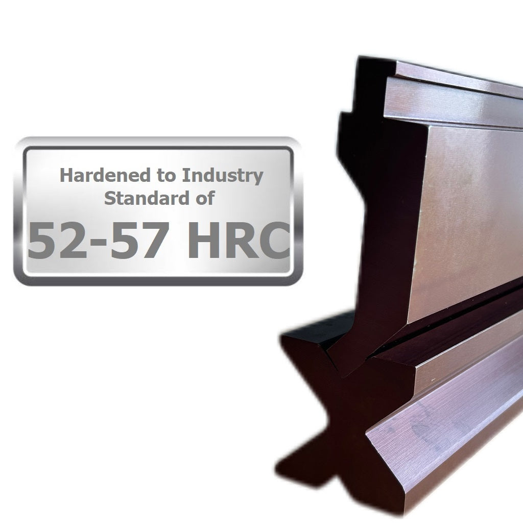 10' Segmented Press Brake Punch (H: 3.78") and 4-Way Die (2.36"sq) Combo