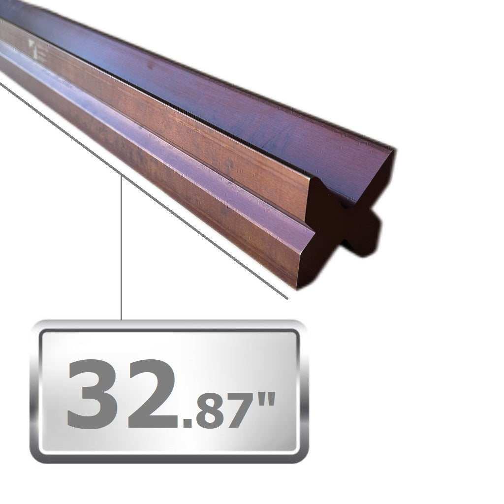 32.87" European Type Press Brake Punch (Height: 2.62") & 4-Way Die (2.36" sq)