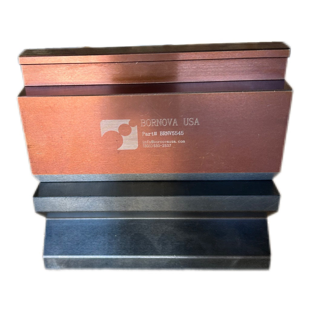 NEW 6” American Type Press Brake Punch (Height: 3.03") & 4-Way Die (2.36"sq)