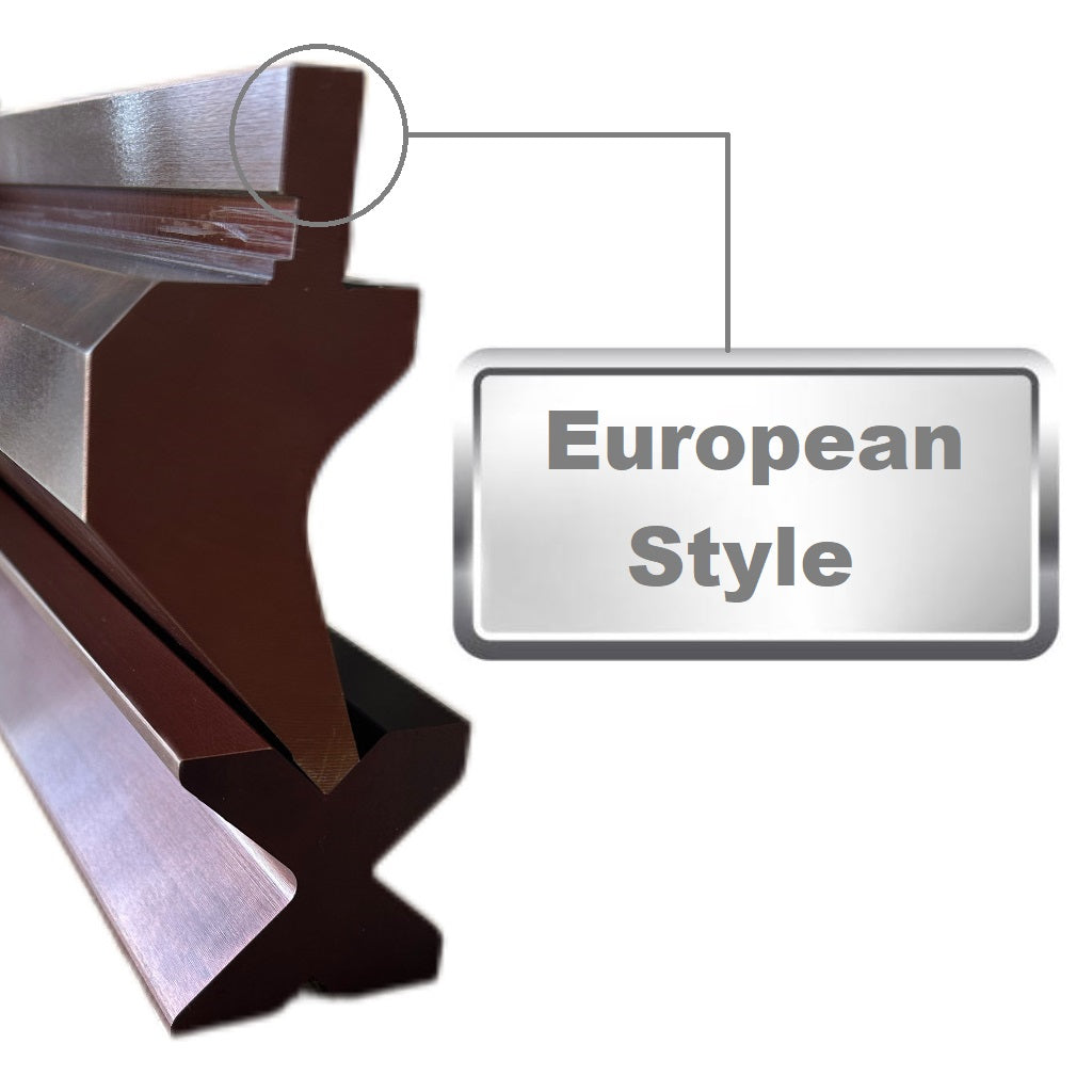 65.74” Segmented European Press Brake Punch (H: 3.53") and 4-Way Die (2.36"sq) Set