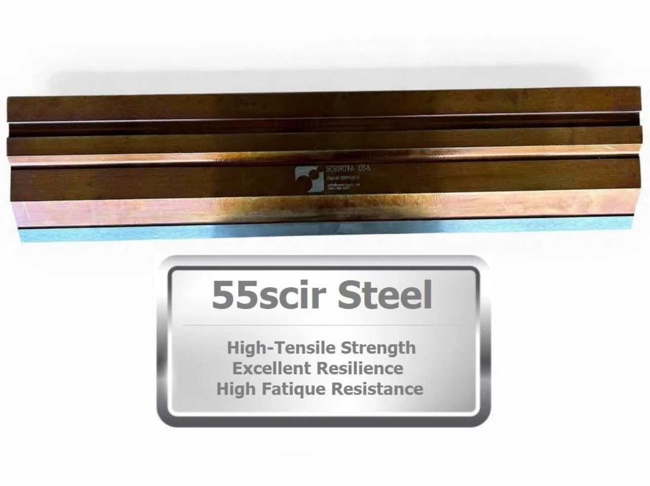 60° European Style Straight Die Punch, Working Height: 2.64”, Radius: 0.032”, Max: 20 US ton/ft