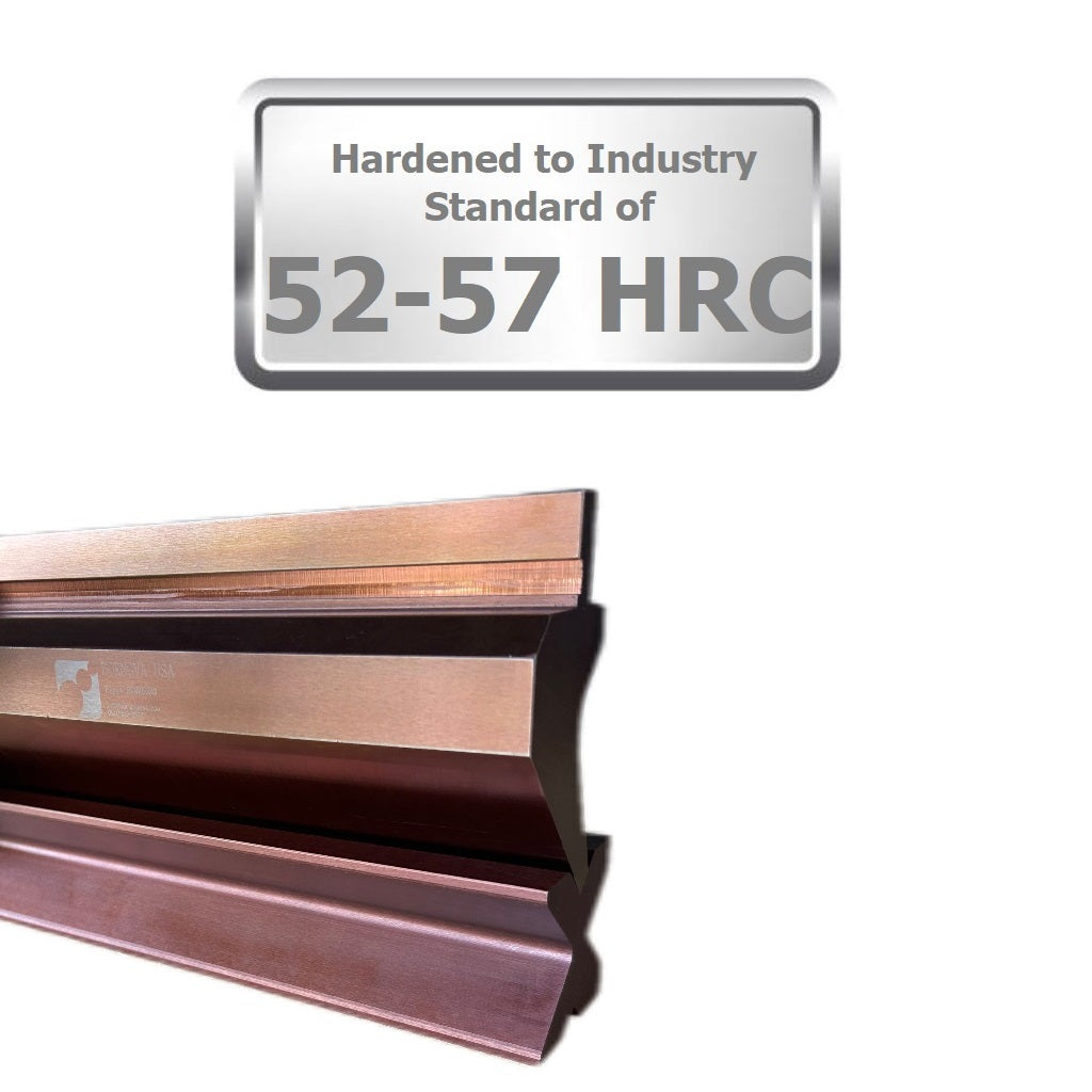 65.74” Segmented European Press Brake Punch (H: 3.53") and 4-Way Die (2.36"sq) Set