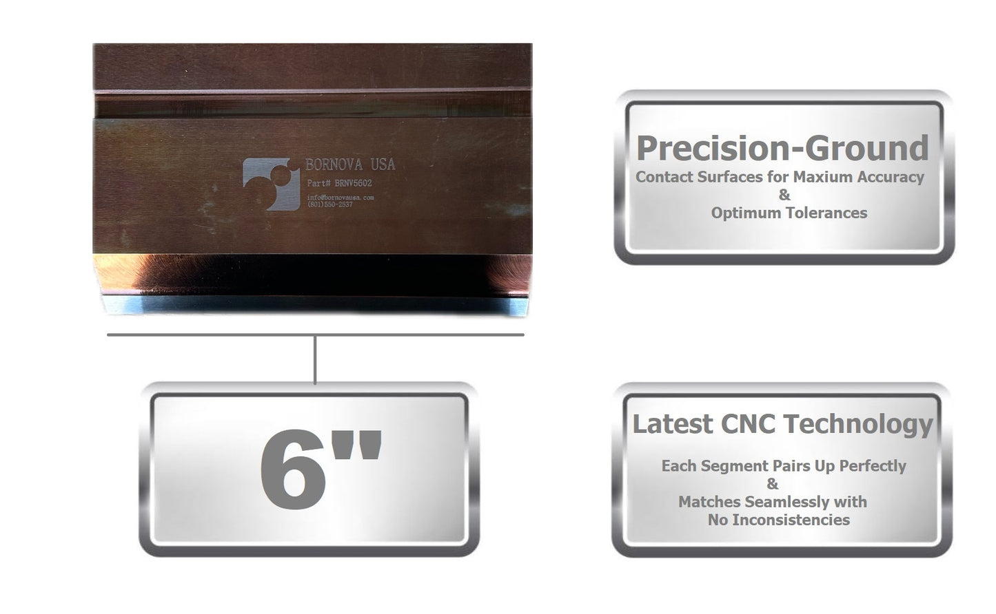 6" European Type Press Brake Punch (Height: 2.62") & 4-Way Die (2.36" sq)