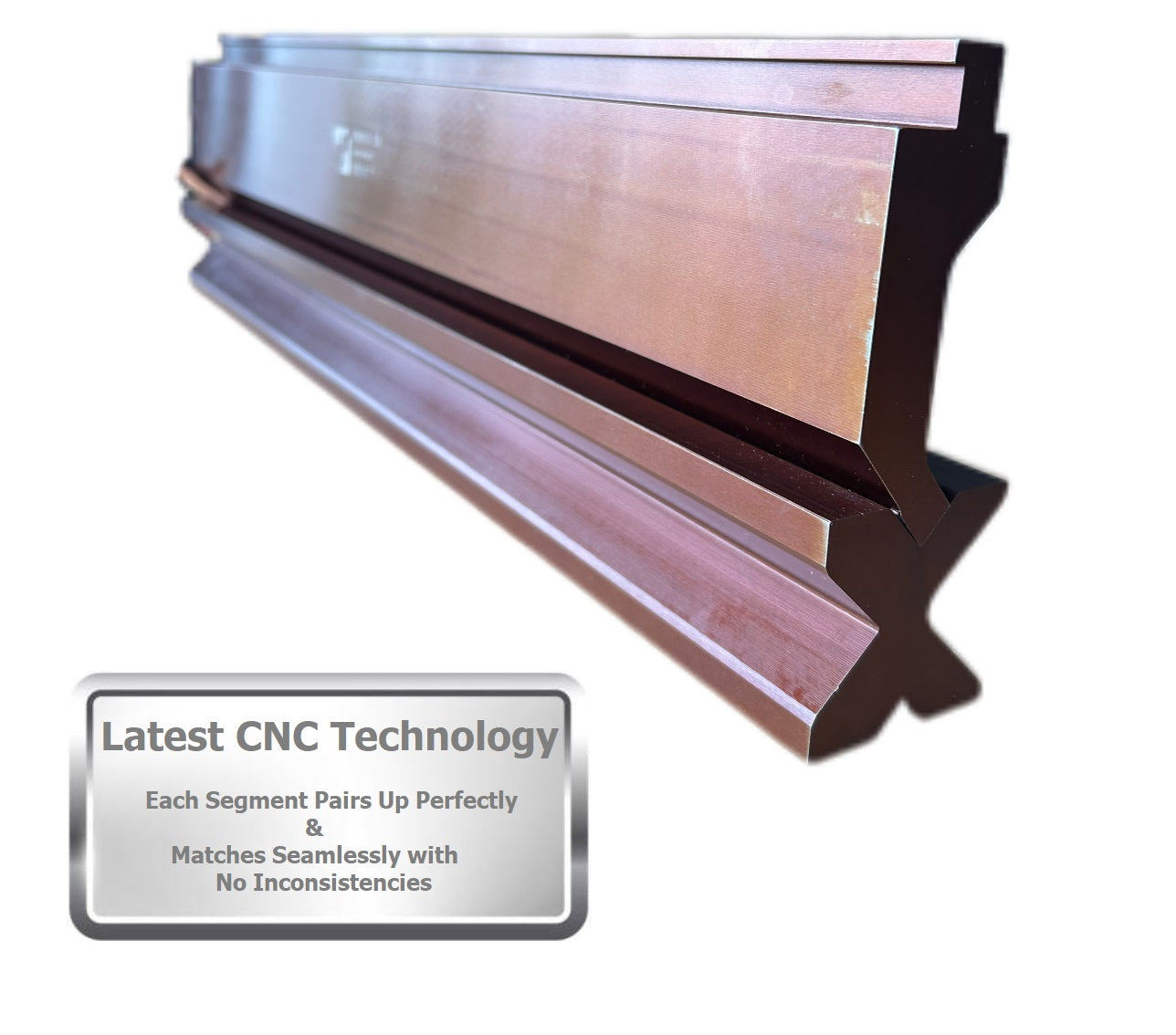 NEW 32.87” American Type Press Brake Punch (Height: 3.78") & 4-Way Die (2.36"sq)