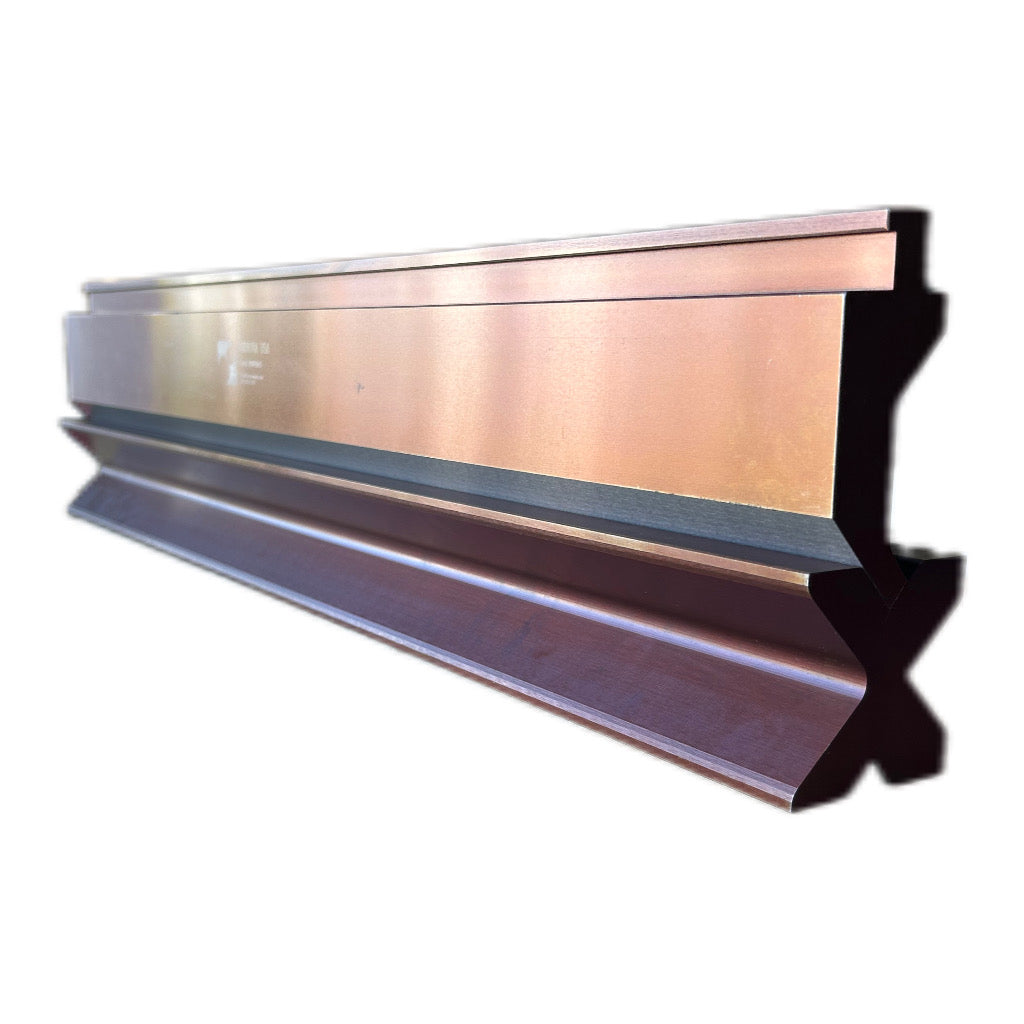 4' Segmented Press Brake Punch (H: 3.03") and 4-Way Die (2.36"sq) Combo