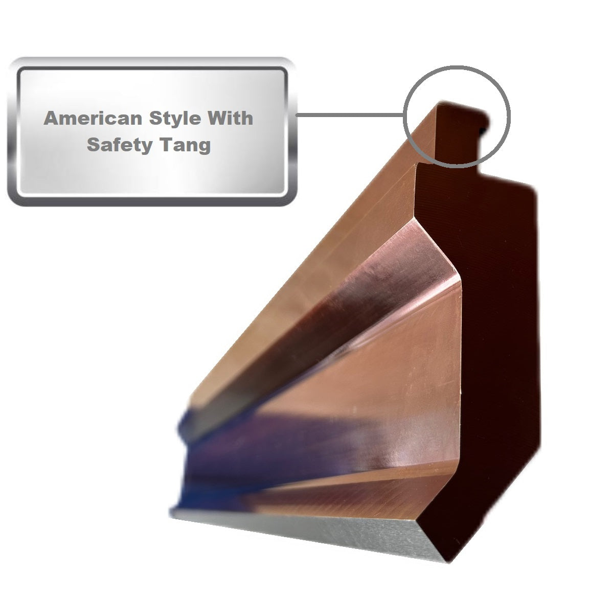 6” American Type 85° Press Brake Punch Die with Working Height: 3.78"