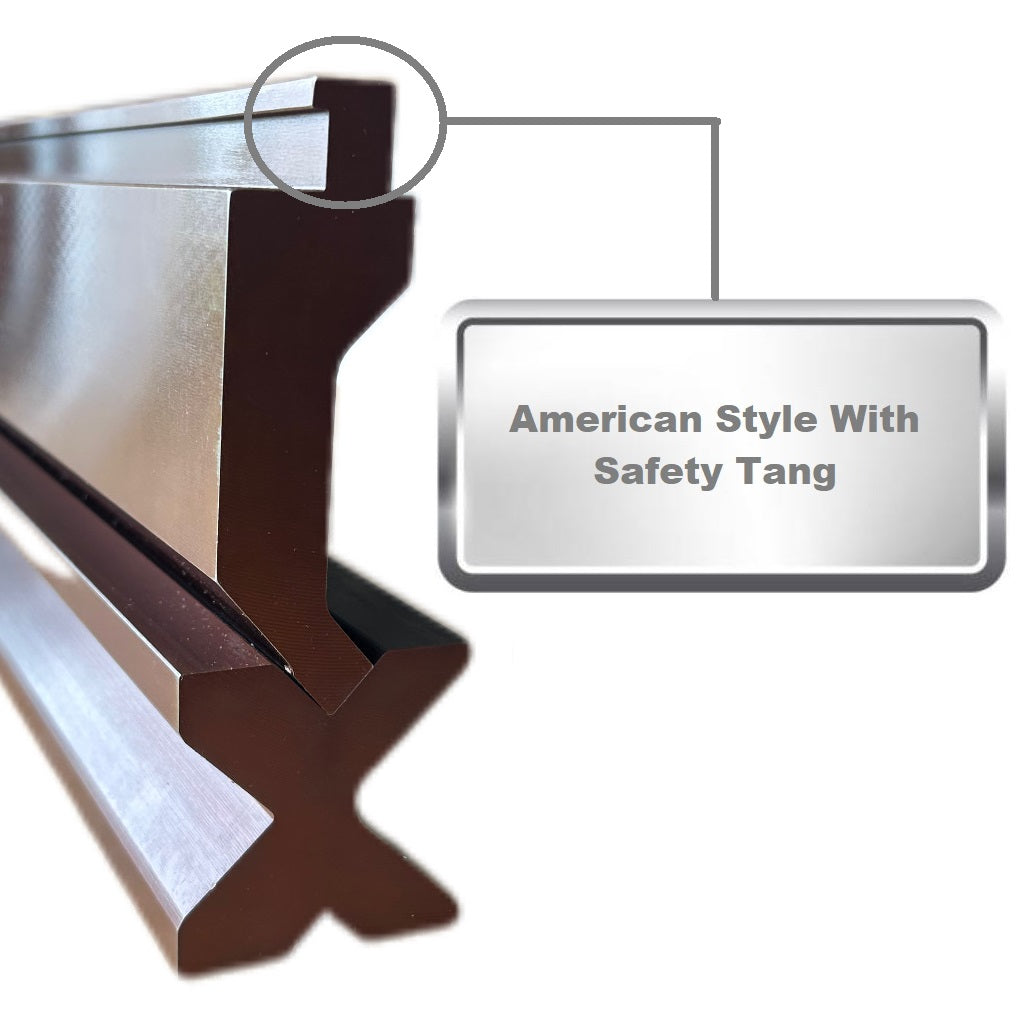 NEW 32.87” American Type Press Brake Punch (Height: 3.78") & 4-Way Die (2.36"sq)