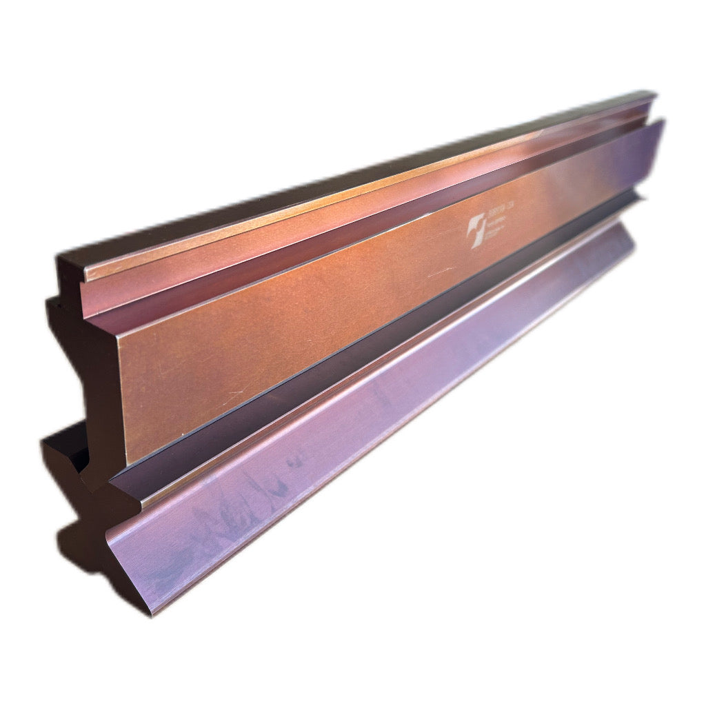 4' Segmented Press Brake Punch (H: 3.03") and 4-Way Die (2.36"sq) Combo