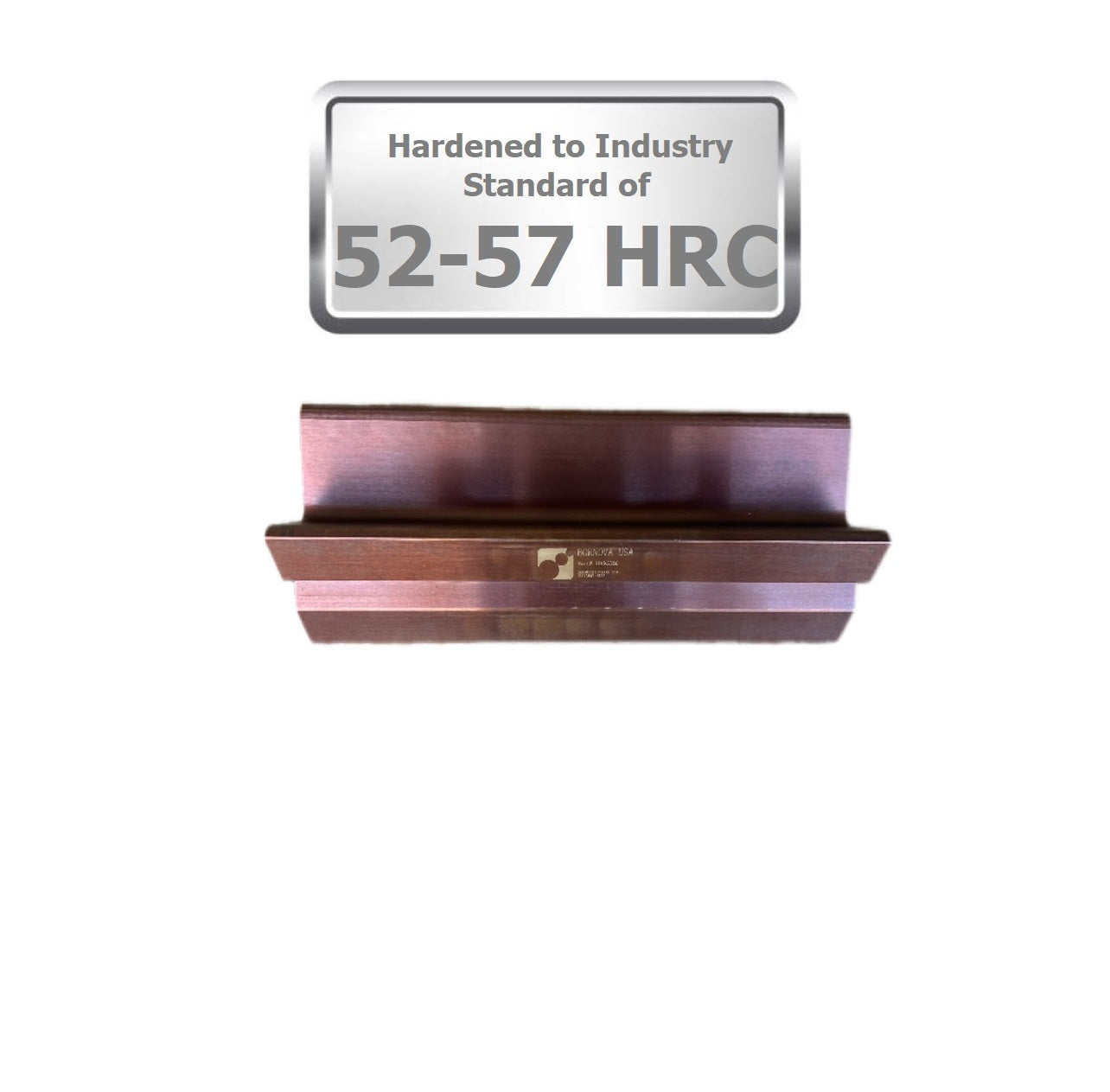 6" European Type Press Brake Punch (Height: 2.62") & 4-Way Die (2.36" sq)