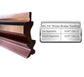 65.74” Segmented European Press Brake Punch (H: 3.53") and 4-Way Die (2.36"sq) Set