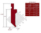 85° European Style Punch, Working Height: 3.54”, Radius: 0.04”