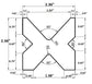 NEW 32.87" Long 2.36" sq. 4-Way Multi V Press Brake Die