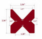 24" Long 2.36" sq. 4-Way Multi V Press Brake Die