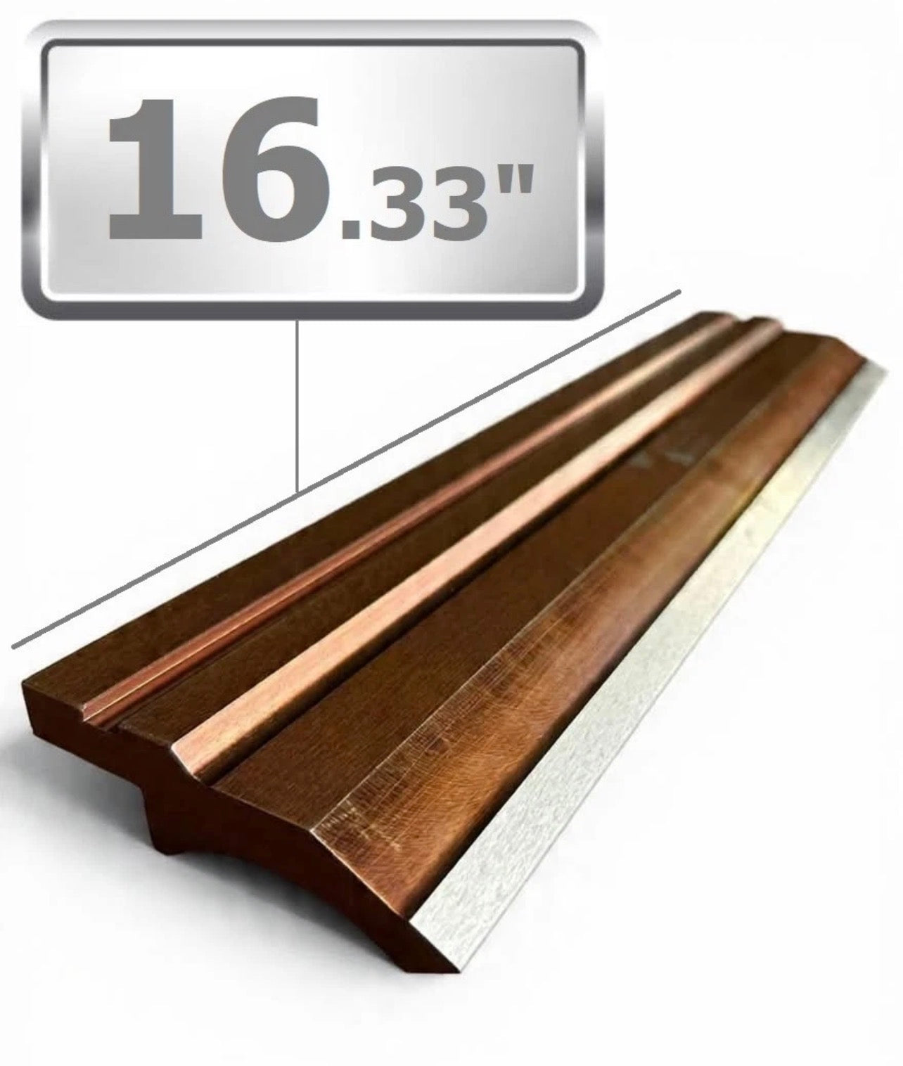 60° European Style Straight Die Punch, Working Height: 2.64”, Radius: 0.032”, Max: 20 US ton/ft