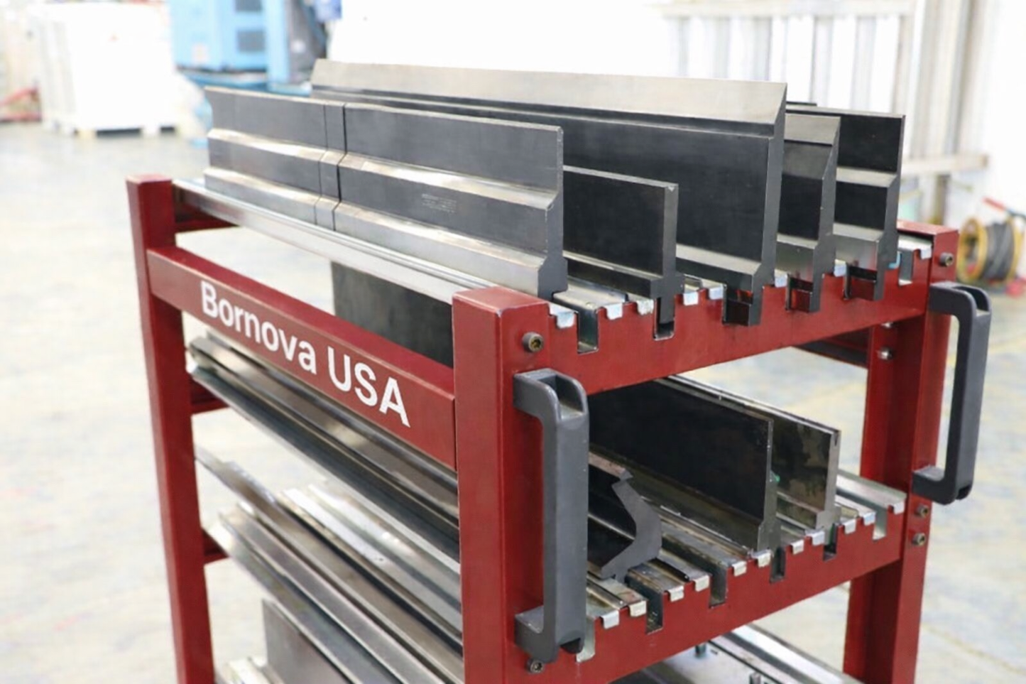 Heavy Duty Press Brake Punch Die Tooling Change-Over Storage Cart