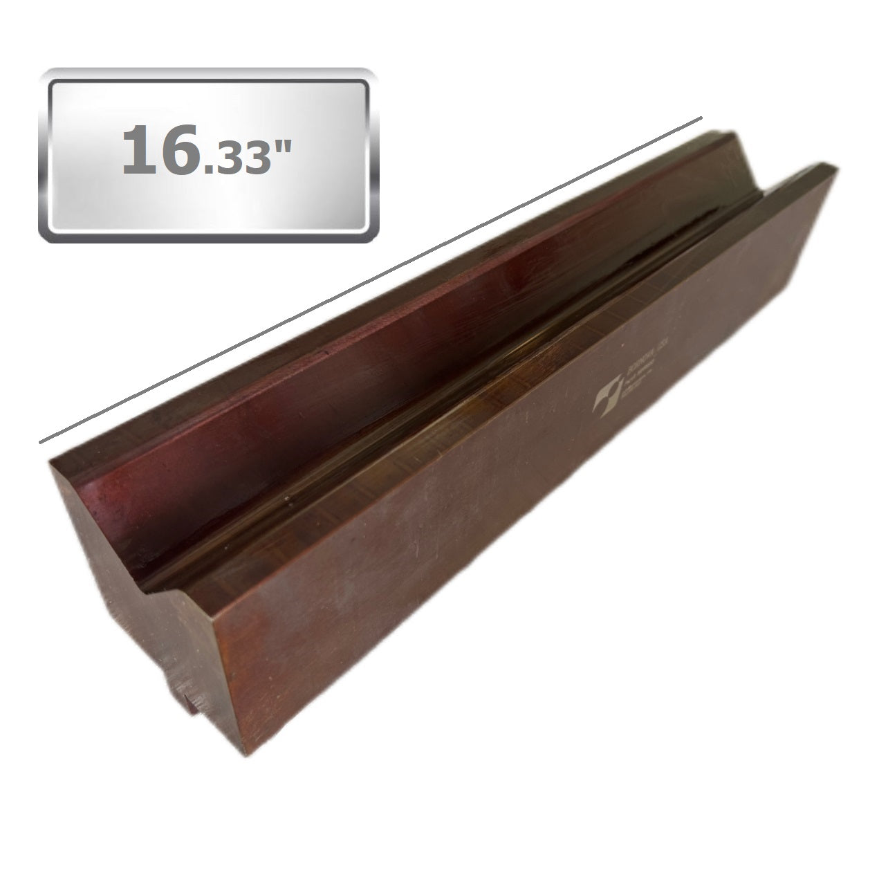 Single V Press Brake Die, 2" V Opening, 85°, 16.33" Length