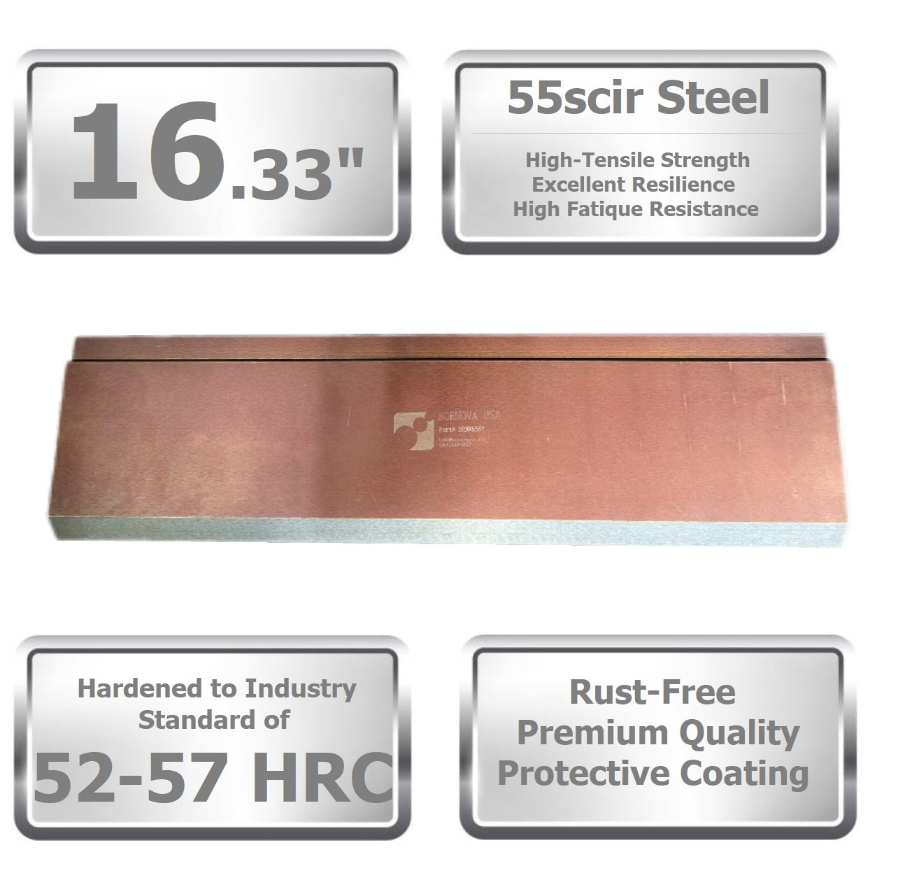 NEW 16.33” American Type 88° Press Brake Punch Die, Working Height: 3.78"