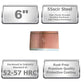 6” American Type 88° Press Brake Punch Die, Working Height: 3.78"