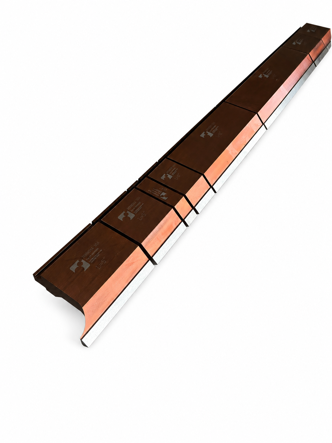 40” Sectionalized American Type 85° Press Brake Punch Die with Working Height: 3.78"