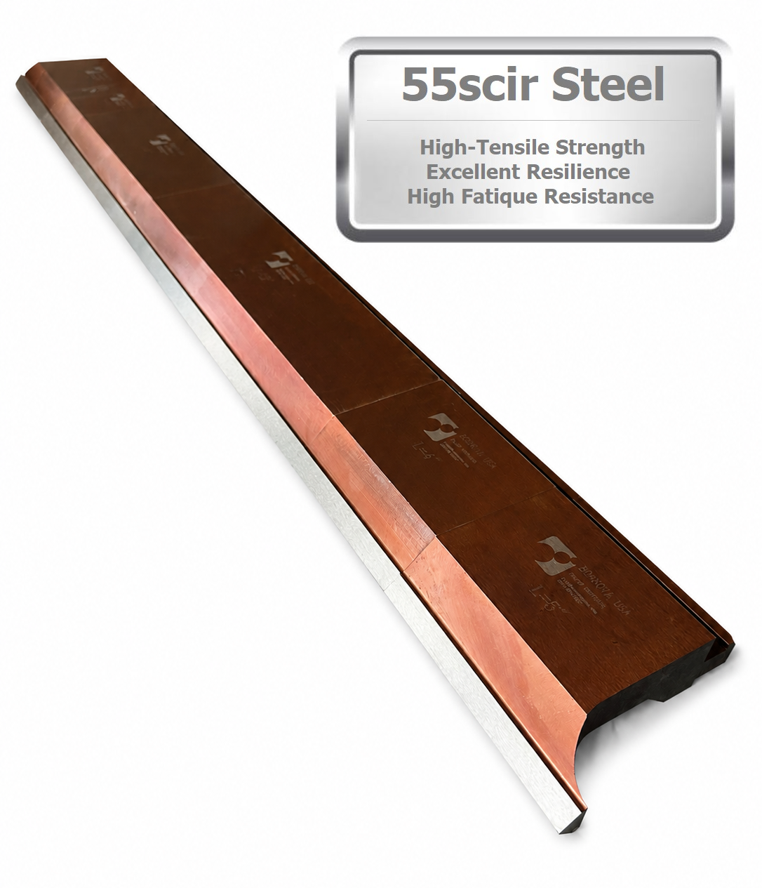 40” Sectionalized American Type 85° Press Brake Punch Die with Working Height: 3.78"