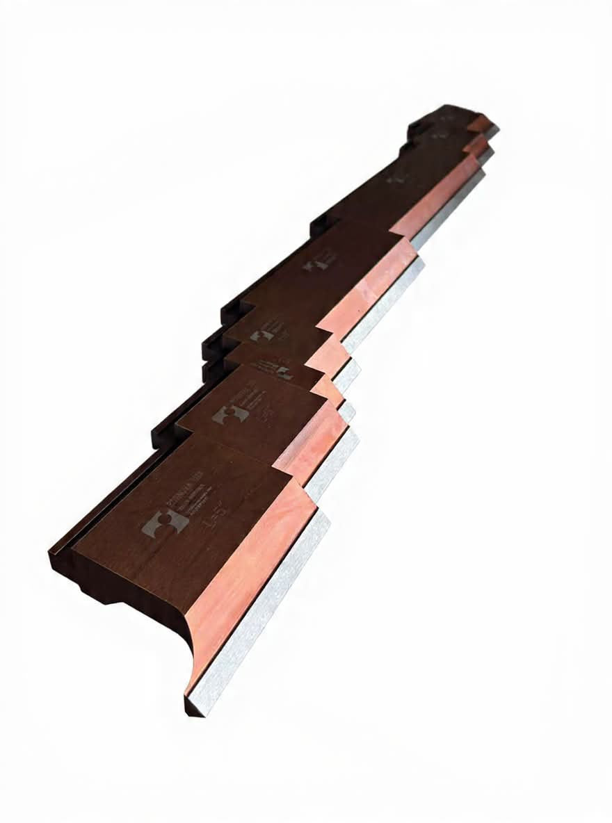 40” Sectionalized American Type 85° Press Brake Punch Die with Working Height: 3.78"