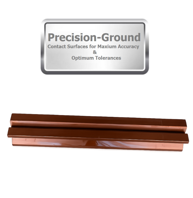 Press Brake Die Tooling 60°, 2.36" sq. - V: .4" .63" .87" 1.38"