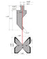 NEW 32.87” American Type Press Brake Punch (Height: 3.03") & 4-Way Die (2.36"sq)