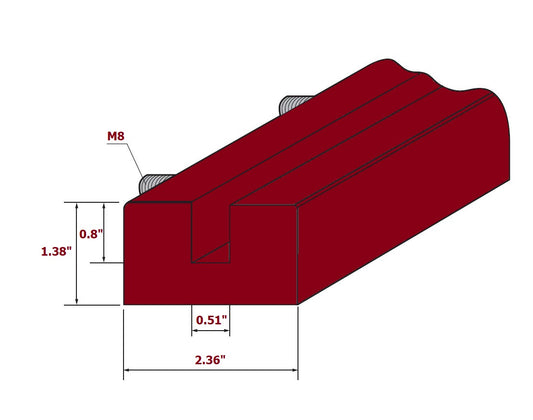 European-to-American Press Brake Die Adapter Holder