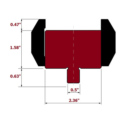American-to-European Type Press Brake Die Holder Adapter