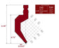 86° WT-New Standard Style Gooseneck Punch, Working Height: 4.72", Radius: 0.039"