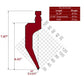 60° WT-New Standard Style Gooseneck Punch, Working Height: 6.42", Radius: 0.039"