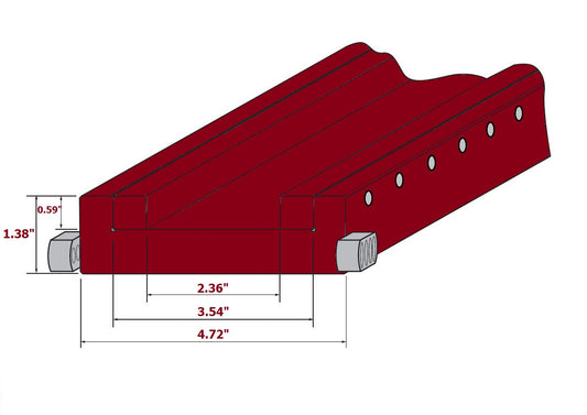 European Type Adjustable Width Press Brake Die Holder Type 1