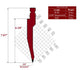 26° WT-New Standard Style Gooseneck Punch, Working Height: 6.28", Radius: 0.032"
