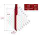 90° WT-New Standard Style Gooseneck Punch, Working Height: 7.76", Radius: 0.024"